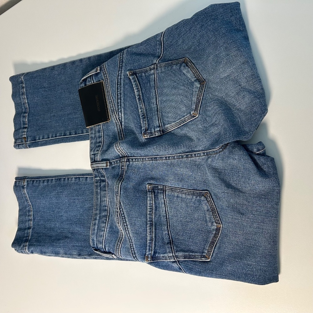 sportmax perfect fit mini flare‎ women's denim jeans size 27 medium wash - Picture 8 of 10